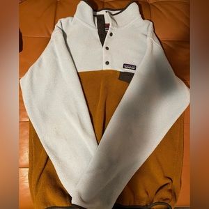 RARE Men’s XL Patagonia Synchilla Fleece. Brown and Cyan. Excellent Condition.